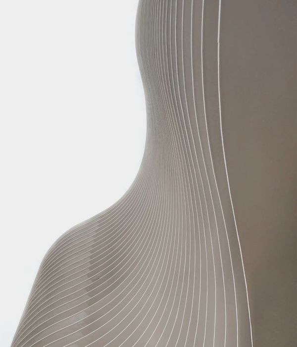 Abstract smooth blue flowing lines representing mobility and harmony