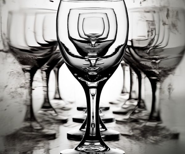 Minimalist crystal shape representing clarity and balance